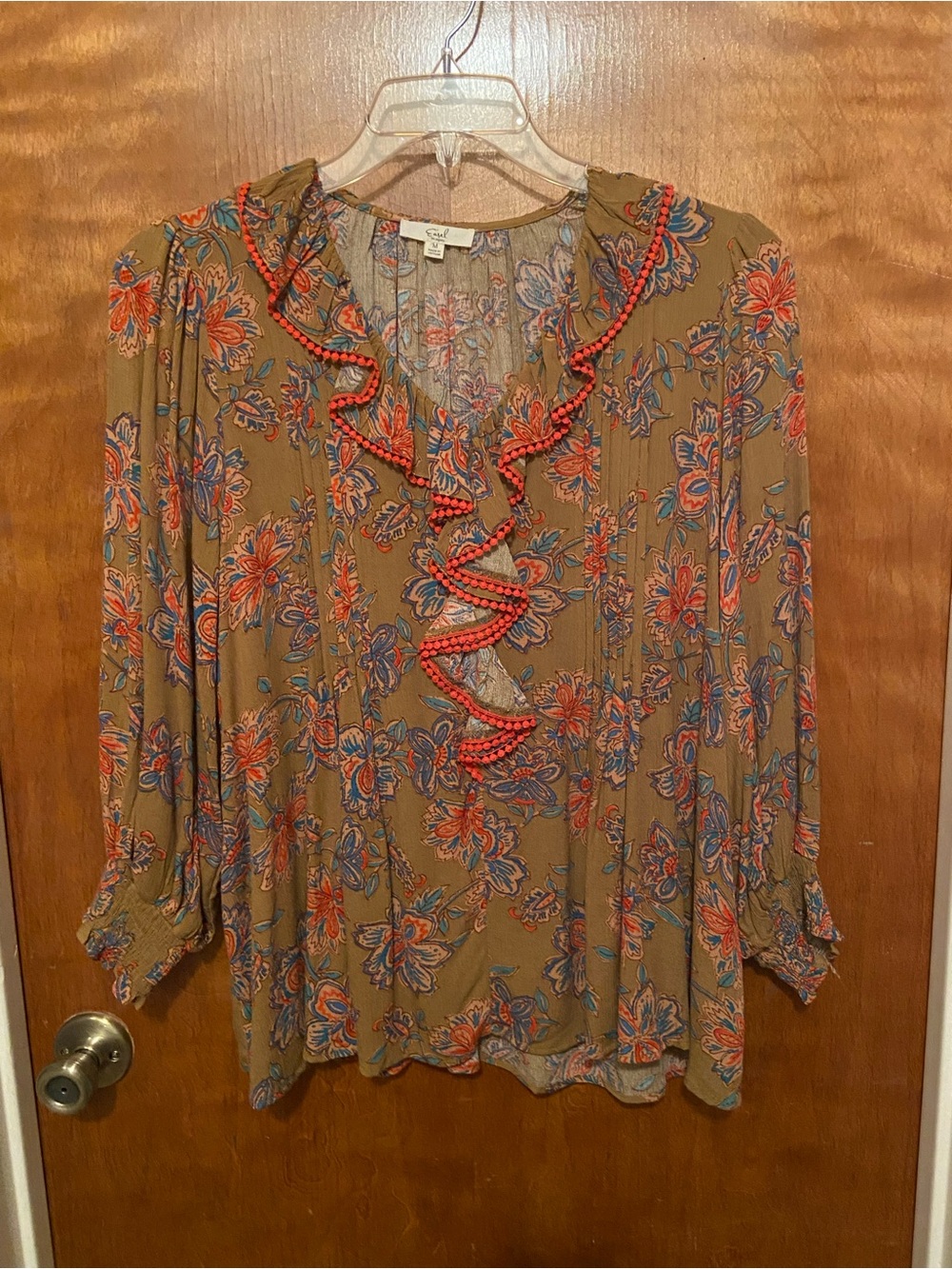 NWOT Easel Long Sleeve Blouse